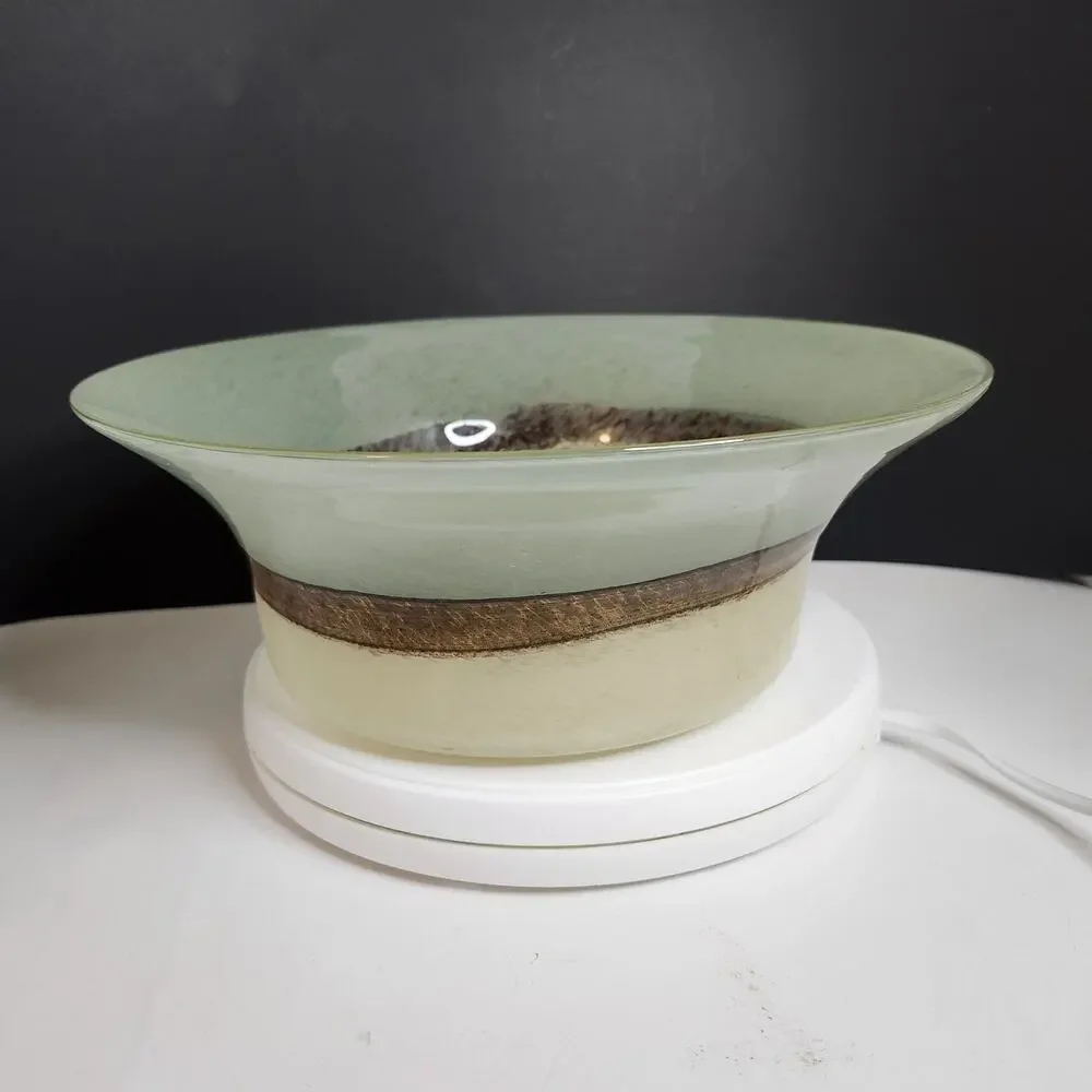 NWOB Vintage PartyLite Tranquility Glass Bowl Multi Use Southwestern Cottagecore - Picture 11 of 14